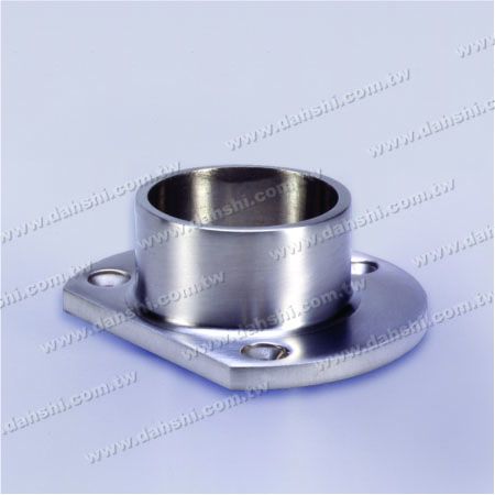 Stainless Steel Round Tube Oval Shape Base Plate - Stainless Steel Round Tube Oval Shape Base Plate