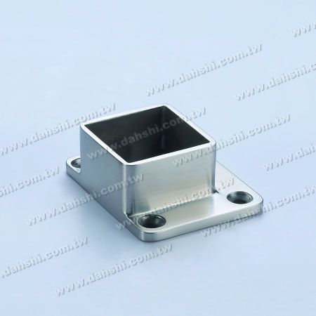 S.S. Square Tube Handrail Base Wall Edge Use - Stainless Steel Square Tube Handrail Base Wall Edge Use