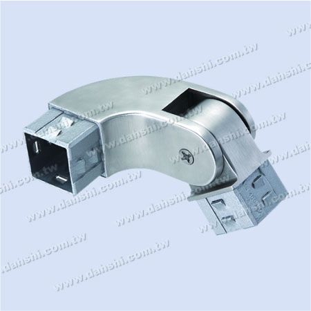 Stainless Steel Square Tube Internal Round Corner Connector Angle Adjustable - Exit spring design- welding free/ glue applicable