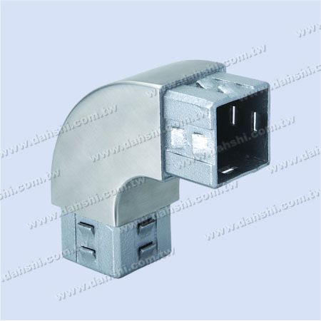 Stainless Steel Square Tube Internal 90degree Elbow - Exit spring design- welding free/ glue applicable