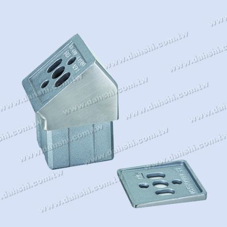 S.S. Handrail Perp. Post Conn. 127.5° Internal Fit - Stainless Steel Square Tube Handrail Perpendicular Post Connector 127.5deg Internal Fit
