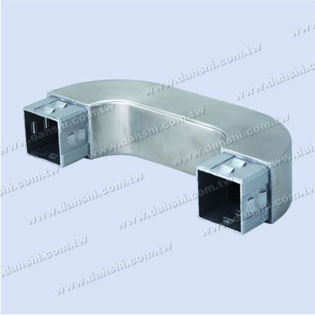 Stainless Steel Square Tube Internal Stair U Corner Connector - Exit spring design- welding free/ glue applicable