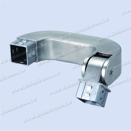 Stainless Steel Square Tube Internal Stair U Corner Connector Angle Adjustable - Exit spring design- welding free/ glue applicable