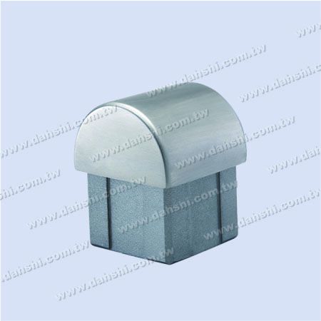 S.S. Square Tube Dome Top End Cap - Stainless Steel Square Tube Dome Top End Cap