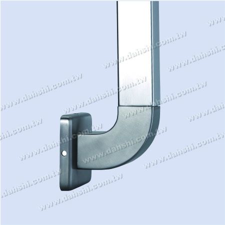 S.S. Square Tube Support Square Back - Stainless Steel Square Tube Handrail Support 90degree Elbow Square Back with Cover