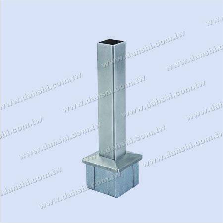 S.S. Square Tube Perp. Post Conn. Reducer Flat - Stainless Steel Square Tube Handrail Perpendicular Post Connector Reducer Flat