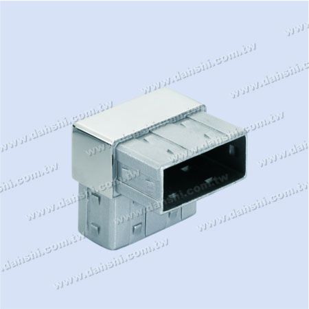 Stainless Steel Rectangle Tube Internal 90degree Connector - Exit spring design- welding free/ glue applicable