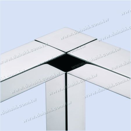 Raccord en T interne de tube rectangulaire en acier inoxydable à angle de 90° - Coin carré - Raccord en T interne de tube rectangulaire en acier inoxydable à angle de 90° - Coin carré