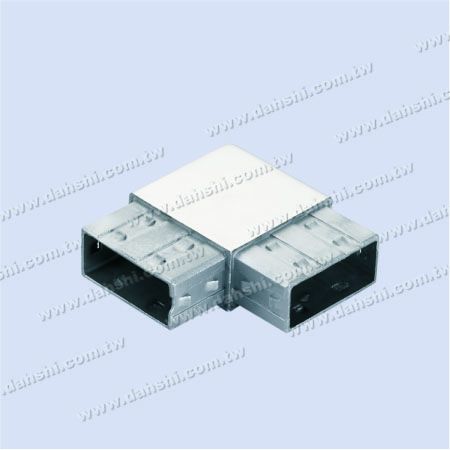 Stainless Steel Rectangle Tube Internal 90degree Connector Square Corner - Exit spring design- welding free/ glue applicable