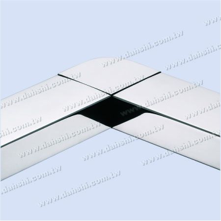 S.S.長方形チューブ内部90°コネクター　角丸 - ステンレス鋼の長方形チューブ内部90度コネクター　角丸