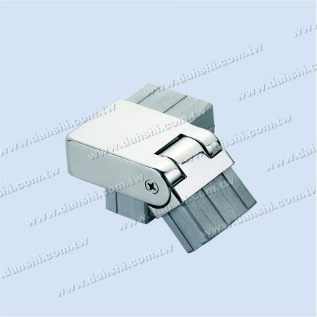S.S. Rectangle Tube Corner Conn. 3 Way Out Angle Adj. Left - Stainless Steel Rectangle Tube Internal Stair Square Corner Connector 3 Way Out Angle Adjustable Left