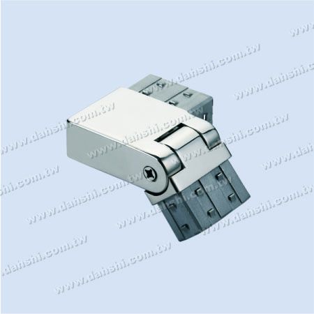 Stainless Steel Rectangle Tube Internal Stair Square Corner Connector Angle Adjustable Left - Exit spring design- welding free/ glue applicable