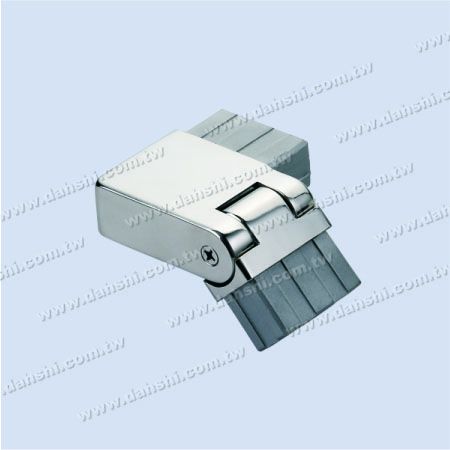 S.S. Rectangle Tube Corner Conn. Angle Adj. Left - Stainless Steel Rectangle Tube Internal Stair Square Corner Connector Angle Adjustable Left
