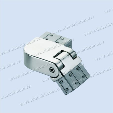 Stainless Steel Rectangle Tube Internal Stair Round Corner Connector Angle Adjustable Left - Exit spring design- welding free/ glue applicable