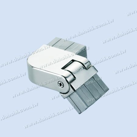 S.S. Rectangle Tube Corner Conn. Angle Adj. Left - Stainless Steel Rectangle Tube Internal Stair Round Corner Connector Angle Adjustable Left