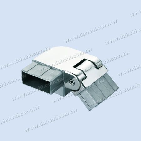 S.S. Rectangle Tube Corner Conn. 3 Way Out Angle Adj. Right - Stainless Steel Rectangle Tube Internal Stair Round Corner Connector 3 Way Out Angle Adjustable Right