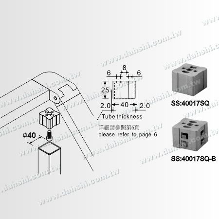 Dimensione: Connettore interno per tubo rettangolare in acciaio inossidabile con angolo regolabile a 3 vie per angolo di uscita destro