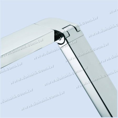 S.S. Rectangle Tube Corner Conn. Angle Adj. Right - Stainless Steel Rectangle Tube Internal Stair Round Corner Connector Angle Adjustable Right