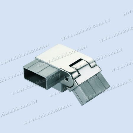 S.S. Rectangle Tube Conn. 3 Way Out Angle Adj. Right - Stainless Steel Rectangle Tube Internal Stair Square Corner Connector 3 Way Out Angle Adjustable Right