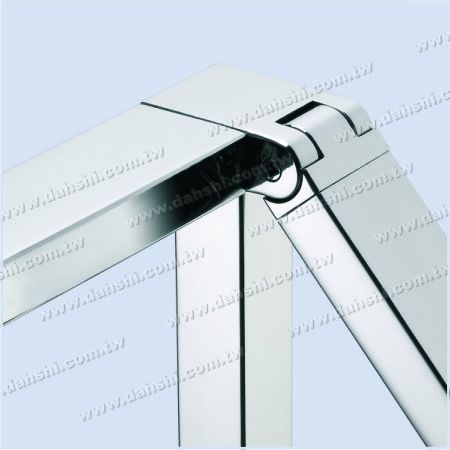 S.S. Rectangle Tube Conn. 3 Way Out Angle Adj. Right - Stainless Steel Rectangle Tube Internal Stair Square Corner Connector 3 Way Out Angle Adjustable Right S.S. Rectangle Tube Conn. 3 Way Out Angle Adj. Right - Stainless Steel Rectangle Tube Internal Stair Square Corner Connector 3 Way Out Angle Adjustable Right