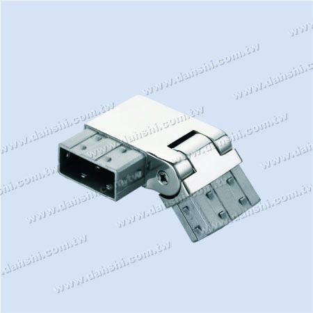 Stainless Steel Rectangle Tube Internal Stair Square Corner Connector Angle Adjustable Right - Exit spring design- welding free/ glue applicable