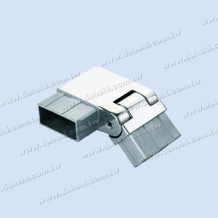 S.S. Rectangle Tube Corner Conn. Angle Adj. Right - Stainless Steel Rectangle Tube Internal Stair Square Corner Connector Angle Adjustable Right