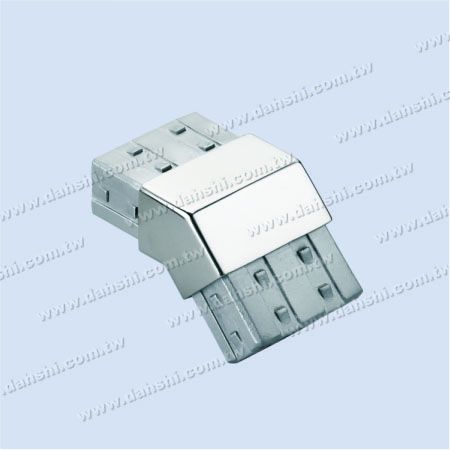 Edelstahl-Rechteckrohr-Innenverbinder 127 Grad - Winkel kann angepasst werden - Ausgangsfederdesign - schweißfrei/klebbar