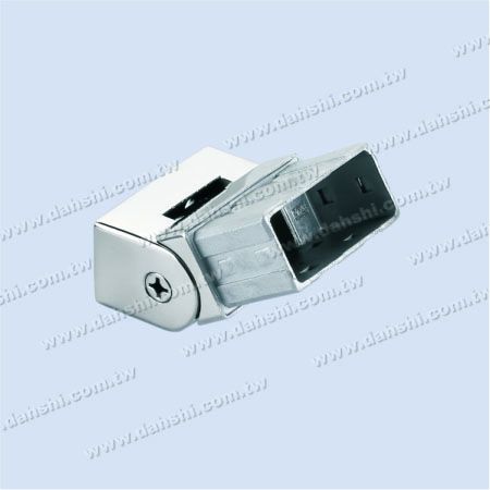 Stainless Steel Rectangle Tube Handrail End Angle Adjustable - Exit spring design- welding free/ glue applicable