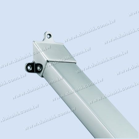 Fixation d'angle d'extrémité de rampe en acier inoxydable pour tube rectangulaire à 122-132 degrés - Fixation d'angle d'extrémité de rampe en acier inoxydable pour tube rectangulaire à 122-132 degrés