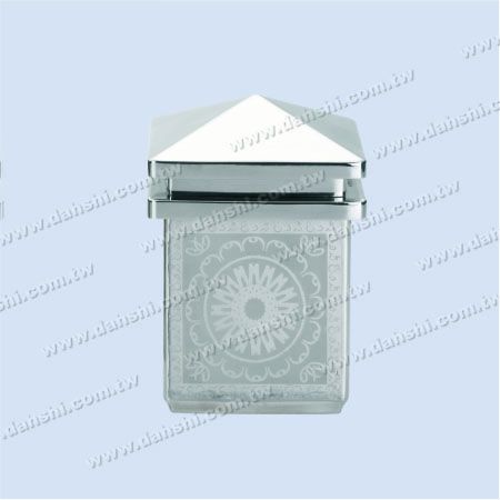 Stainless Steel Square Tube Spire Top Etching Post Head