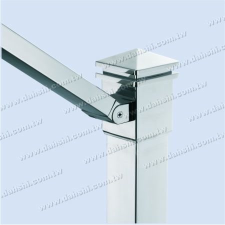 S.S. Square Tube Spire Top Post Head - 2 Layers - Stainless Steel Square Tube Spire Top Post Head S.S. Square Tube Spire Top Post Head - 2 Layers - Stainless Steel Square Tube Spire Top Post Head