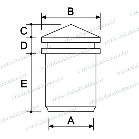 Dimension:Stainless Steel Square Tube Spire Top Post Head
