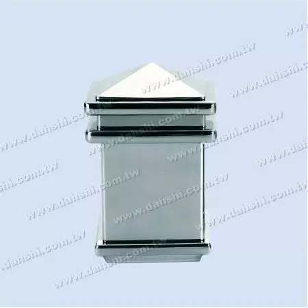 S.S. Square Tube Spire Top Post Head - 3 Layers - Stainless Steel Square Tube Spire Top Post Head - 3 Layers