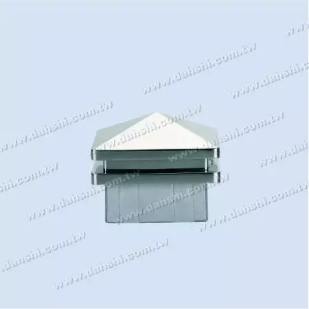 S.S. Square Tube Spire Top Post End Cap - 2 Layers - Stainless Steel Square Tube Spire Top Post End Cap - 2 Layers