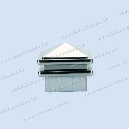 S.S. Square Tube Spire Top Post End Cap - 2 Layers - Stainless Steel Square Tube Spire Top Post End Cap - 2 Layers