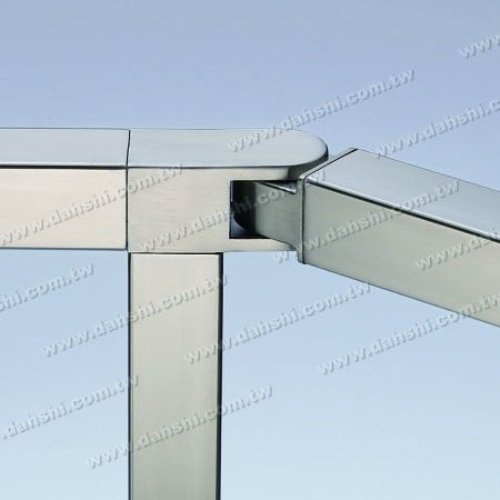 Connecteur d'angle de tube carré en acier inoxydable à 3 voies réglable - Connecteur d'angle interne d'escalier en tube carré en acier inoxydable à 3 voies réglable
