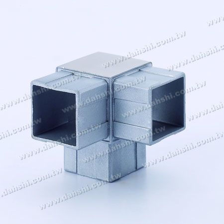 S.S. Square Tube Internal 90° 3 Ways Conn. - Stainless Steel Square Tube Internal 90degree 3 Ways Connector
