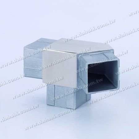 S.S.Square Tube Internal 3 Way Out Conn. 135° Left - Stainless Steel Square Tube Internal 3 Way Out Connector 135degree Left