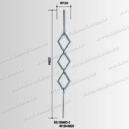 不锈钢栏杆组合式花管 - 不锈钢栏杆组合式花管