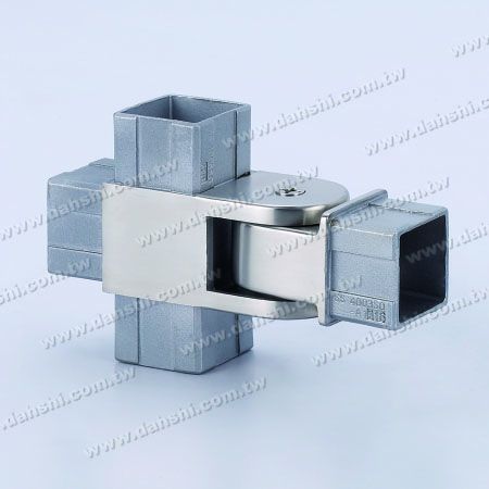 P.S.Kare Boru İç 4 Yönlü Çıkış Bağlantısı Açı Ayarı. - Paslanmaz Çelik Kare Boru İç 4 Yönlü Çıkış Bağlantı Parçası Açı Ayarlanabilir