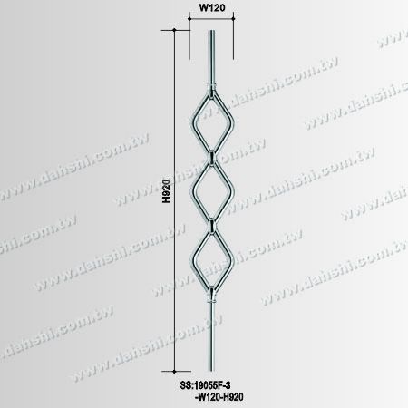 不锈钢栏杆组合式花管 - 不锈钢栏杆组合式花管