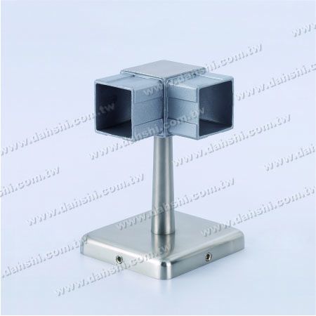 Eckhalterung für Vierkantrohr des Handlaufes - Schraube Unsichtbare Halterung - Balkon oder Innenraum Dekoration Balkongeländer Eckhalterung für Vierkantrohr