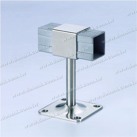Vierkantrohr Handlauf 180° Verbindungsstück - Schraubenfreier Halter - Balkon- oder Innenraumdekoration Geländer Vierkantrohrhandlauf 180° Verbindungsstück