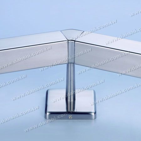 阳台或室内装饰栏杆135°连接固定座 - 螺钉隐藏型脚座- 阳台或室内装饰栏135°杆连接固定座 阳台或室内装饰栏杆135°连接固定座 - 螺钉隐藏型脚座- 阳台或室内装饰栏135°杆连接固定座