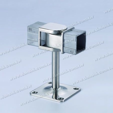 Vierkantrohr-Handlaufverbindungs-Halterung - Winkel verstellbar - Schraube Sichtbare Halterung - Balkon oder Innendekoration Balustrade Vierkantrohr Handlauf Verbindungsstück - Winkel verstellbar