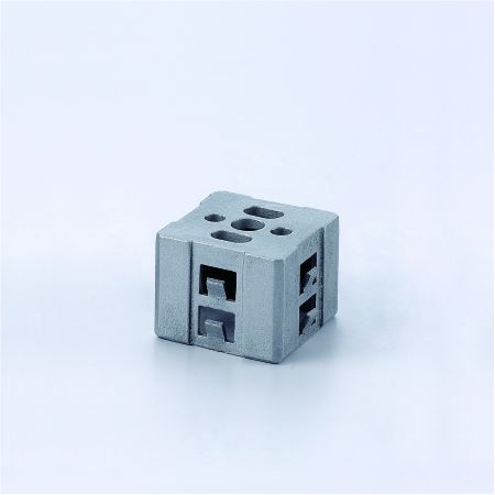 Konektor Pegangan Tabung Persegi Baja Tahan Karat Eksternal - Desain pegas keluar - tanpa pengelasan/ dapat menggunakan lem