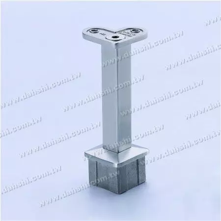 Handrail Perpendicular Post 90° Support Connector - Stainless Steel Square Tube Handrail Perpendicular Post 90deg Support Connector