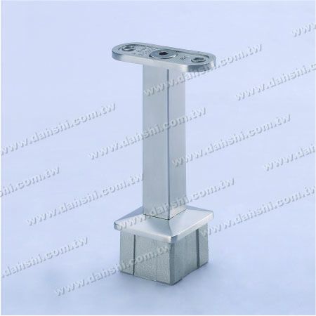 Handrail Perpendicular Post Support Connector - Stainless Steel Square Tube Handrail Perpendicular Post Support Connector