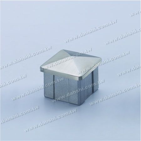 S.S. Square Tube Spire Top End Cap - Stainless Steel Square Tube Spire Top End Cap