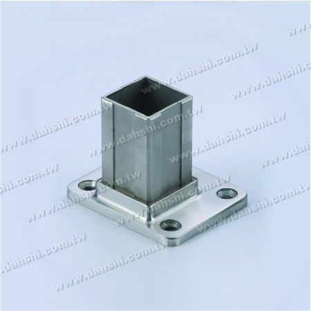 S.S. Square Tube Base Internal Insert Wall Edge Use - Stainless Steel Square Tube Handrail Base Internal Insert Wall Edge Use
